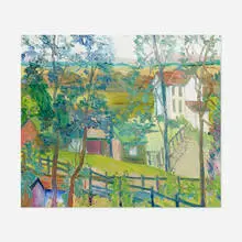 Old Farm Buckingham by Joseph Barrett, oil on canvas, sold Jun 2021