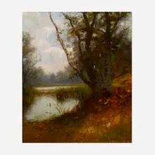 Untitled by Edward Gay, oil on canvas, sold Jun 2021