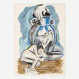 Viola Frey, Reclining Figure and Vase