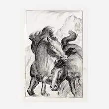 John Steuart Curry, Untitled, 1943, ink and crayon on paper
