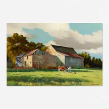 Ranulph Bye, From the Meadow, 1968, oil on board