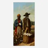 William Aiken Walker, Untitled (Two Cotton Pickers), oil on board