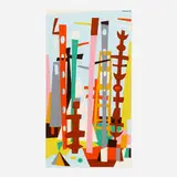 Tobias Musicant, Totem Pole Down South, c. 1950, oil on board
