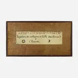 Victor Brauner, Lion Lumiere Liberte, ink on paper in artist's frame