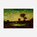 Ralph Albert Blakelock, Untitled, oil on board