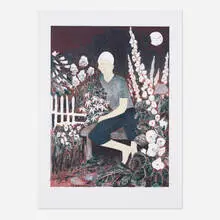 Hernan Bas, The Albino in the Moonlight Garden, 2010, lithograph in colors on 250g Velin d'Arches