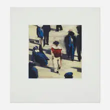 Christopher Brown, 82nd Street, 1993, etching with soft ground, spit-bite and aquatint in colors