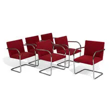 Ludwig Mies van der Rohe, BRNO chairs, set of six