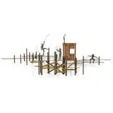 C. Jeré, Fishing at the Docks wall sculpture
