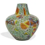 Maker Unknown, mosaic art glass vase