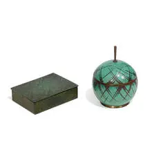 Paul Haustein, lidded boxes, two