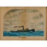 Jas.E. Forsythe, Fire Tug' Alpha. (Folk Art)