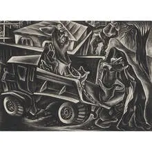 Bernece Berkman, Coal Haulers, circa 1938 (WPA era)