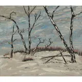 Frederick Remahl, Winter Landscape, 1957