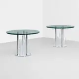 Charles Hollis Jones, Loretta Young occasional tables, pair