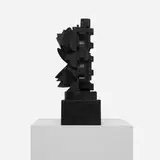 Louise Nevelson, The Dark Ellipse, 1974, painted polyester resin