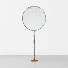 monumental Magiscope by Feliciano Béjar, 2001, appropriated machine parts, glass, sold Sep 2012