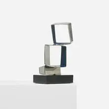 Beverly Pepper, untitled, c. 1970, stainless steel, enameled stainless steel