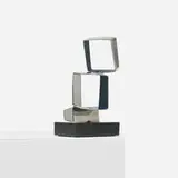 Beverly Pepper, untitled, c. 1970, stainless steel, enameled stainless steel