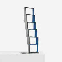 Beverly Pepper, untitled, c. 1970, chrome-plated and enameled steel
