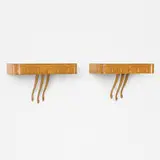 Osvaldo Borsani, wall-mounted nightstands, pair