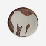 David Smith, untitled (plate), 1964, glazed earthenware with knife engraved decoration