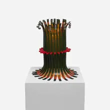 Alda table lamp by Gaetano Pesce, 2003, resin, plastic, bells, sold Sep 2012
