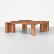 Jumbo coffee table by Gae Aulenti, rojo alicante marble, sold Sep 2012