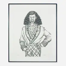 Ed Paschke, Ignacio, 1975, graphite on paper