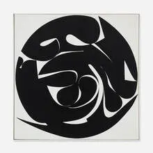 untitled by Kawashima Takeshi, 1965, oil on canvas, sold Sep 2012