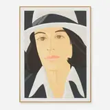 Alex Katz, Ada in White Hat, 1990, screenprint on paper