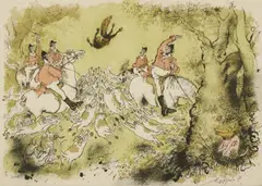 Untitled by Ronald Searle, Ronald Searle (1920-2011) THE KILL Lithograph printed in colours, sold Apr 2019