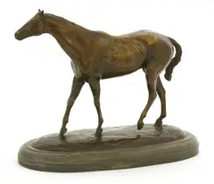 Philip Blacker, Untitled, bronze on a wooden base 39cm wide 18cm deep 28cm high .