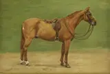 E Dickinson, Untitled, oil on board 25 x 35.5cm