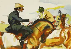 Frank N. Ashley, Untitled, pencil and watercolour 26 x 35.5cm