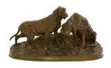 Untitled by Pierre-Jules Mêne, bronze with brown patina 44.5cm wide 24cm deep 24.5cm high, sold Apr 2019