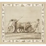 Franciszek Smuglewicz, Three Framed Etchings After Frescoes in Nero's 'Domus Aureus',