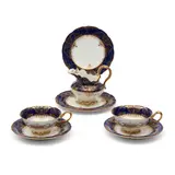 Caulden Porcelain Partial Tea Service, England, early 20th century,