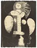 Femme au fauteuil - No. 2 by Pablo Picasso, 1948, Lithografie auf Velin, sold Dec 2023