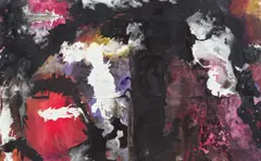Fred Thieler, Fast figürlich, 1992, Kunstharz und Dispersion auf Leinwand