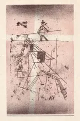 Paul Klee, Seiltänzer, 1923, Farblithografie auf Japan