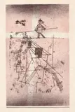 Paul Klee, Seiltänzer, 1923, Farblithografie auf Japan