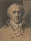 Friedrich Georg Weitsch, Anton Graff, 1805, Kohle, weiß gehöht, auf bräunlichem Papier