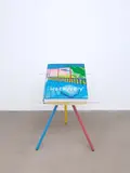 Untitled, 516“, aus „A Bigger Book: Art Edition D by David Hockney, 2010, iPad-Zeichnung als Inkjet-Print auf Velin, Buch und Buchständer, sold Dec 2022
