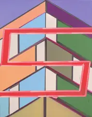 Thomas Scheibitz, (S) Nr. 132, 1998, Öl auf Leinwand