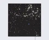 Angela Bulloch, Night Sky: Sirius.4, 2008, Lichtinstallation: LED und Filz im Aluminiumrahmen