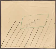 Ohne Titel by Sigmar Polke, 1964, Tusche und Filzstift auf Papier, sold Dec 2021