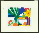 Tom Wesselmann, Fast Sketch Study for Still Life with Blonde, 1998, Acryl über Kugelschreiber auf Papier