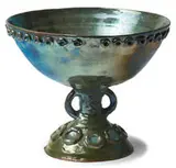 Green luster chalice by Beatrice Wood, c. 1987-92, Glazed earthenware, sold May 2012