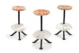 Romano Bianchi, Group of lighted stone stools, c. 1980, Illuminated Alabaster